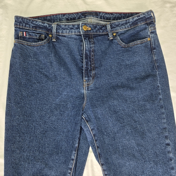 Tommy Hilfiger women's denim bootcut jeans size 16 slimming panels flattering - Picture 12 of 16